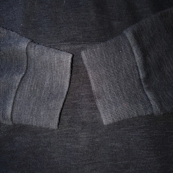 Theory French Terry Charcoal Gray Pullover Hood Sweatshirt S - Picture 5 of 7